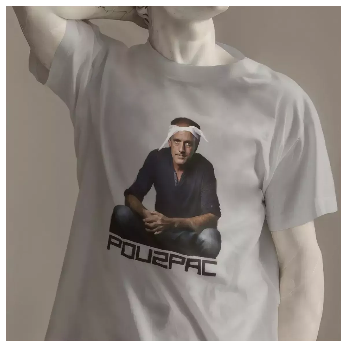 POU2PAC t-shirt homme col rond 100% coton - 190g/m²