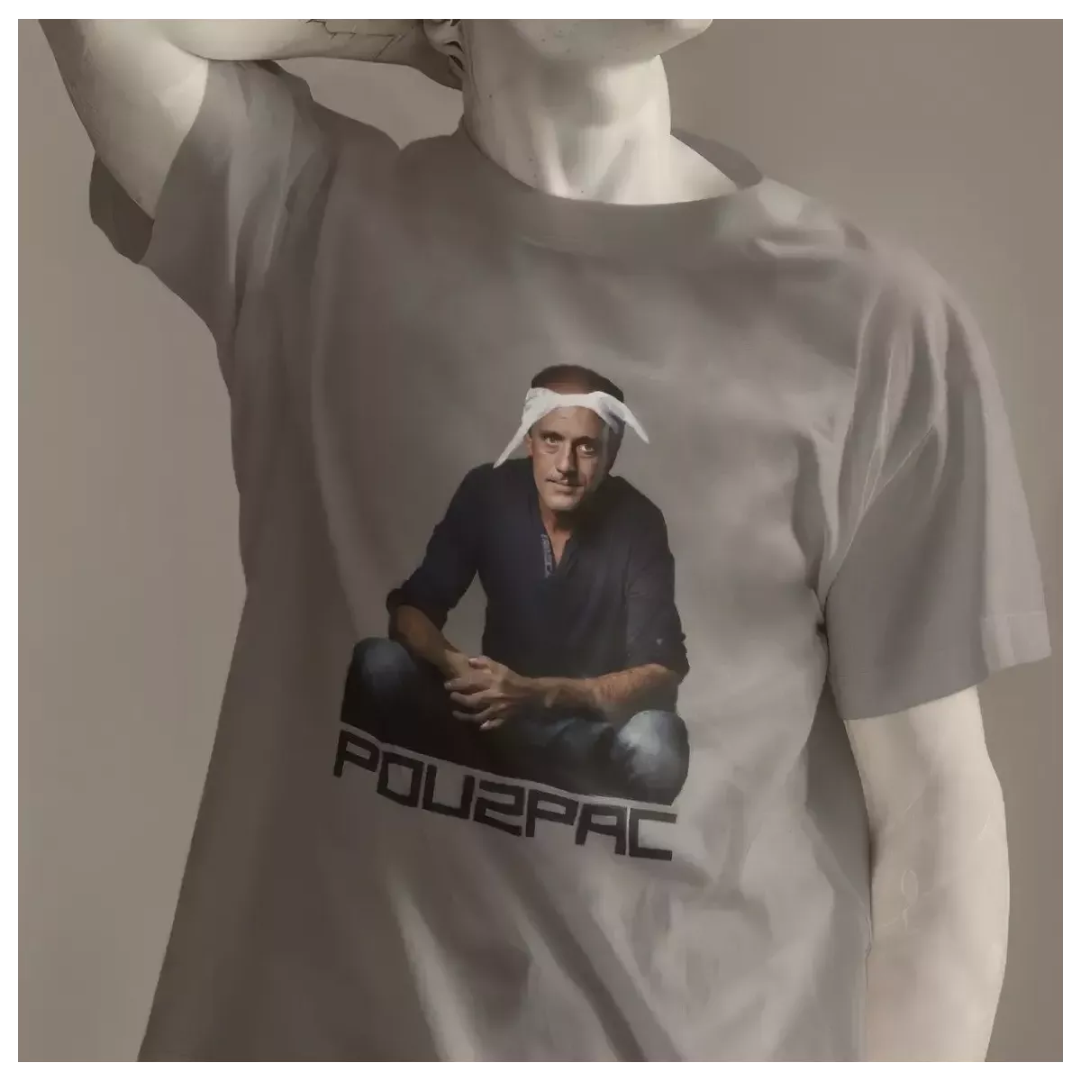 POU2PAC t-shirt homme col rond 100% coton - 190g/m²