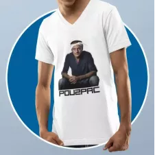 POU2PAC t-shirt homme col V 100% coton - 190g/m²