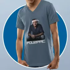 POU2PAC t-shirt homme col V 100% coton - 190g/m²