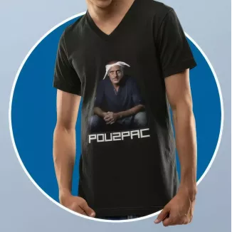 POU2PAC t-shirt homme col V 100% coton - 190g/m²