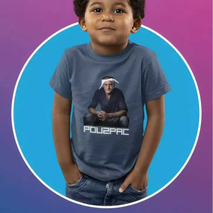 POU2PAC t-shirt unisexe enfant 100% coton - 150g/m²