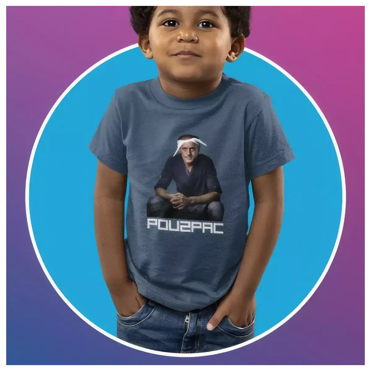 POU2PAC t-shirt unisexe enfant 100% coton - 150g/m²