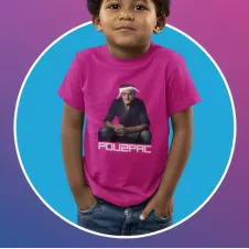 POU2PAC t-shirt unisexe enfant 100% coton - 150g/m²