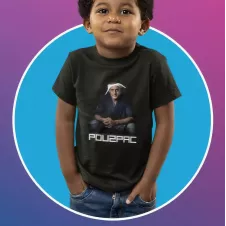 POU2PAC t-shirt unisexe enfant 100% coton - 150g/m²