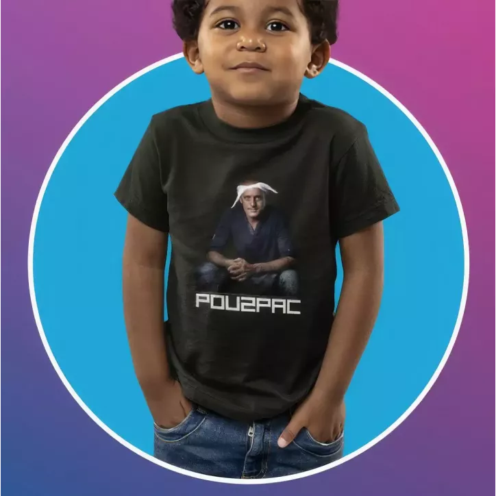 POU2PAC t-shirt unisexe enfant 100% coton - 150g/m²