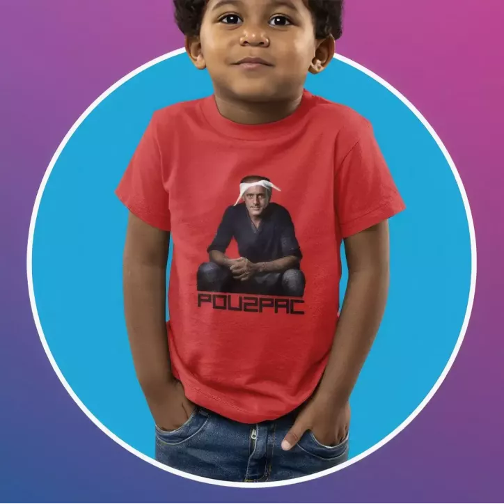 POU2PAC t-shirt unisexe enfant 100% coton - 150g/m²