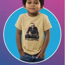 POU2PAC t-shirt unisexe enfant 100% coton - 150g/m²