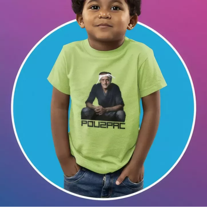 POU2PAC t-shirt unisexe enfant 100% coton - 150g/m²