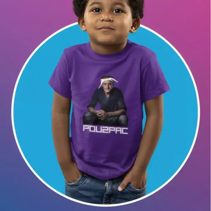 POU2PAC t-shirt unisexe enfant 100% coton - 150g/m²