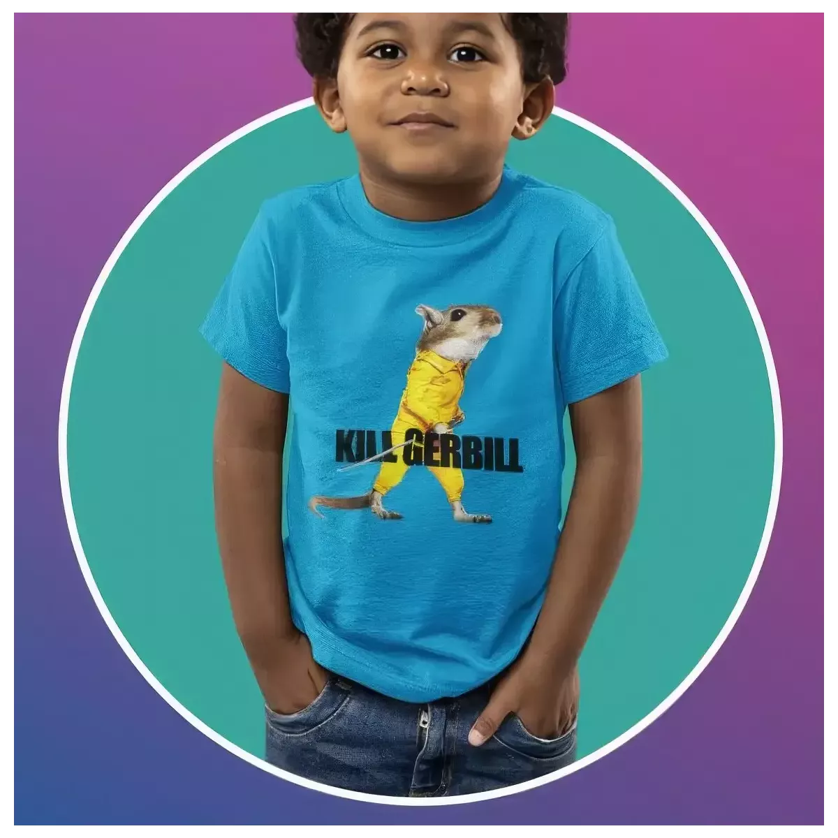 KILL GERBILL t-shirt enfant unisexe - col rond - 100% coton - 150g/m²