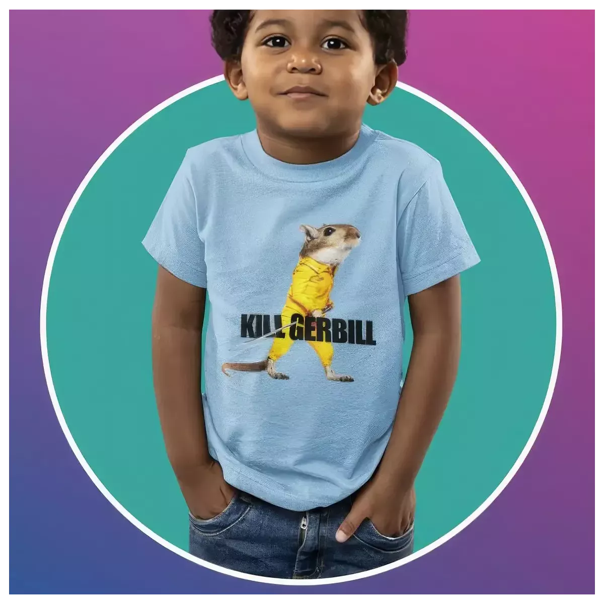 KILL GERBILL t-shirt enfant unisexe - col rond - 100% coton - 150g/m²