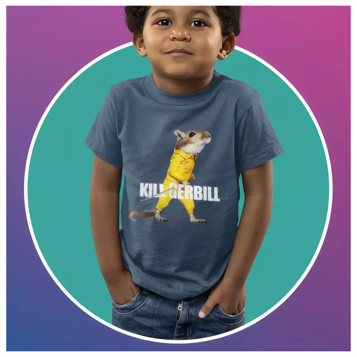 KILL GERBILL t-shirt enfant unisexe - col rond - 100% coton - 150g/m²