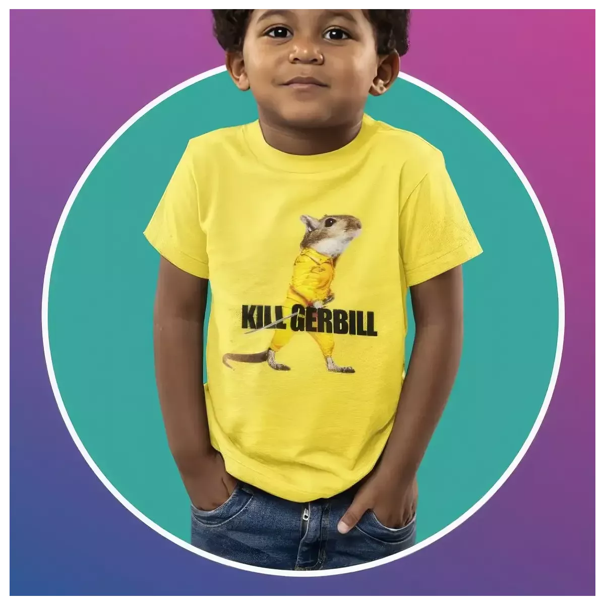 KILL GERBILL t-shirt enfant unisexe - col rond - 100% coton - 150g/m²