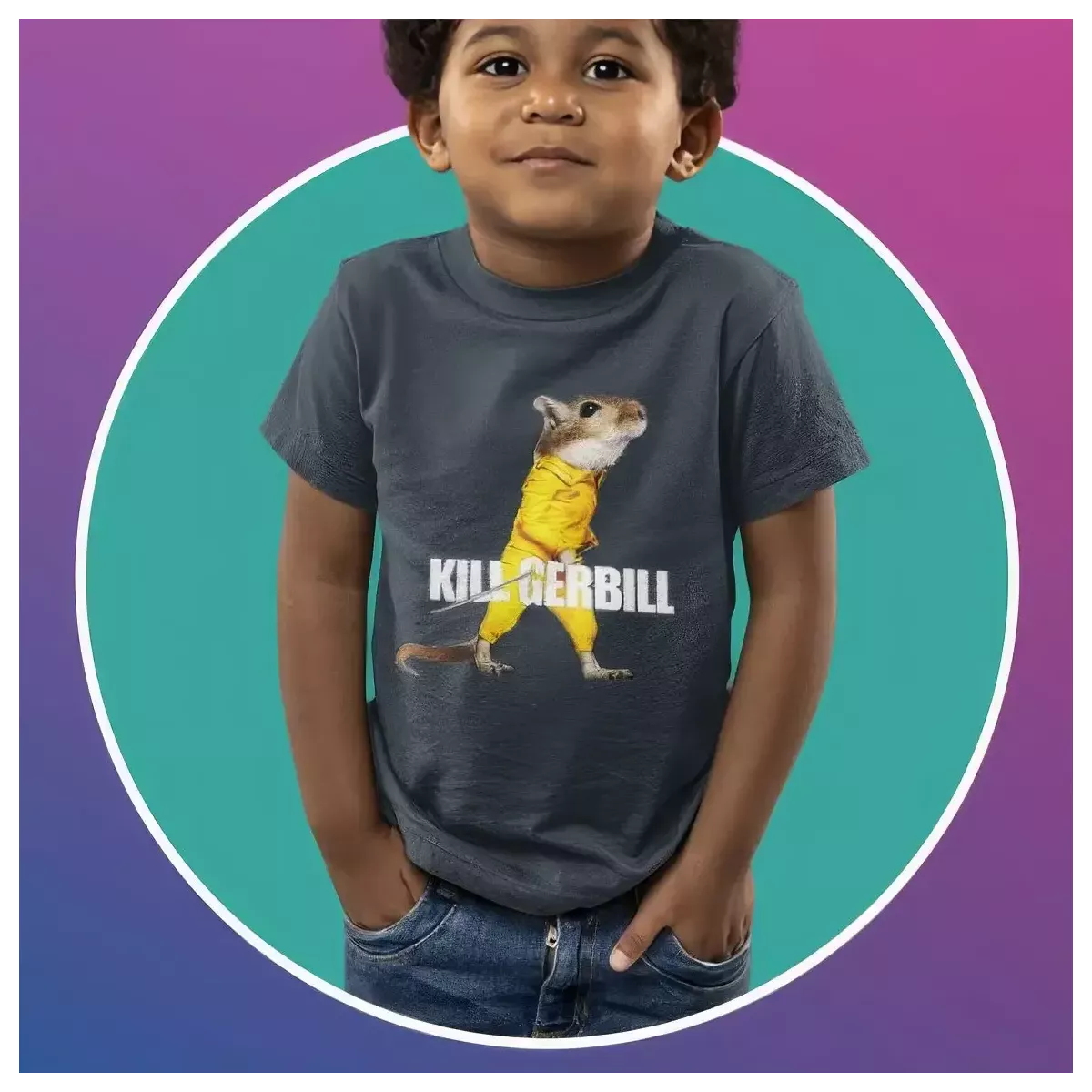 KILL GERBILL t-shirt enfant unisexe - col rond - 100% coton - 150g/m²