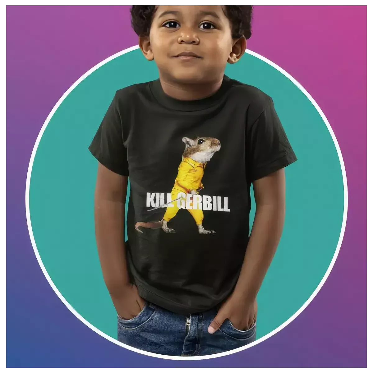 KILL GERBILL t-shirt enfant unisexe - col rond - 100% coton - 150g/m²