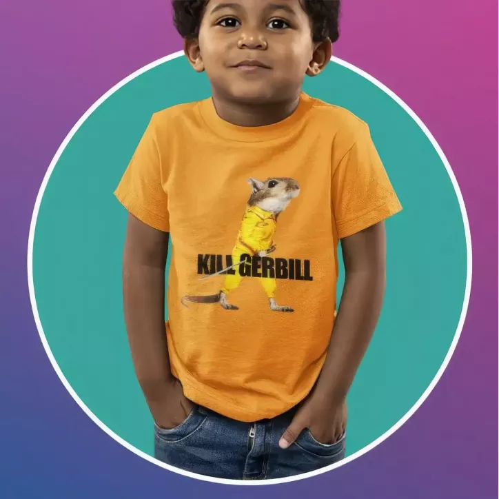 KILL GERBILL t-shirt enfant unisexe - col rond - 100% coton - 150g/m²