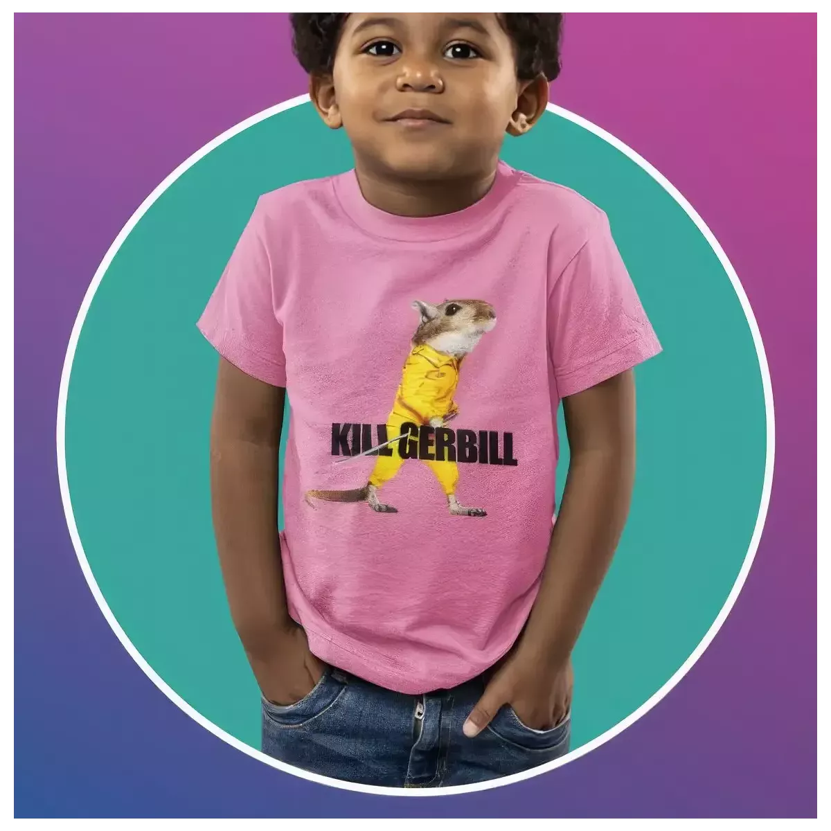 KILL GERBILL t-shirt enfant unisexe - col rond - 100% coton - 150g/m²