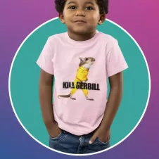 KILL GERBILL t-shirt enfant unisexe - col rond - 100% coton - 150g/m²