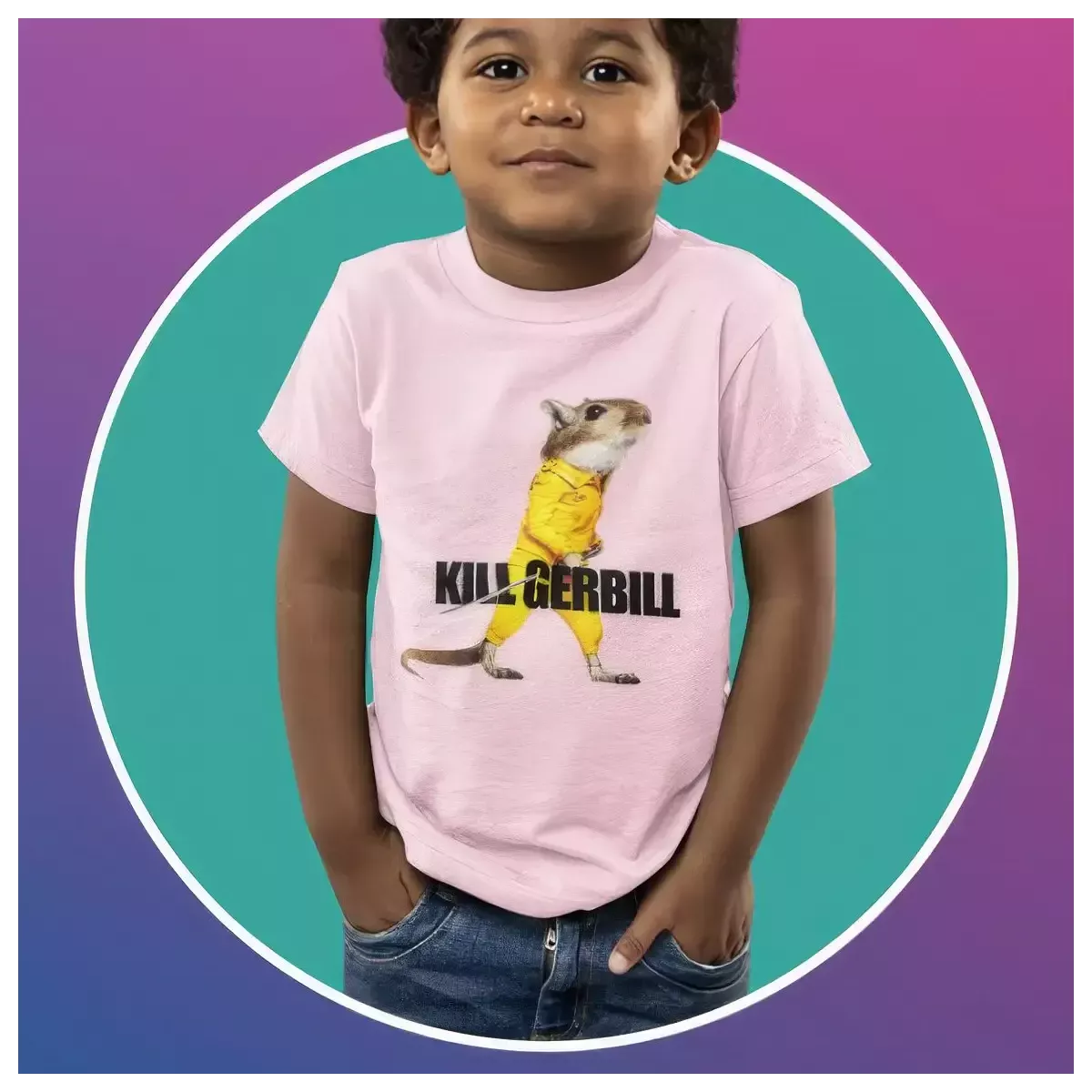 KILL GERBILL t-shirt enfant unisexe - col rond - 100% coton - 150g/m²