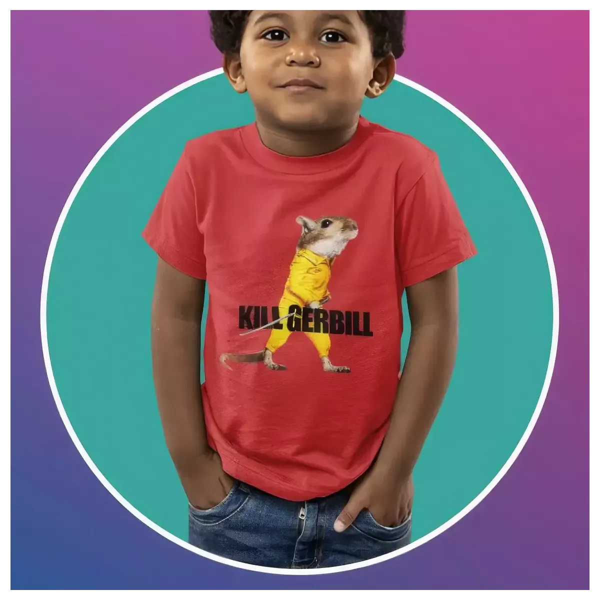 KILL GERBILL t-shirt enfant unisexe - col rond - 100% coton - 150g/m²