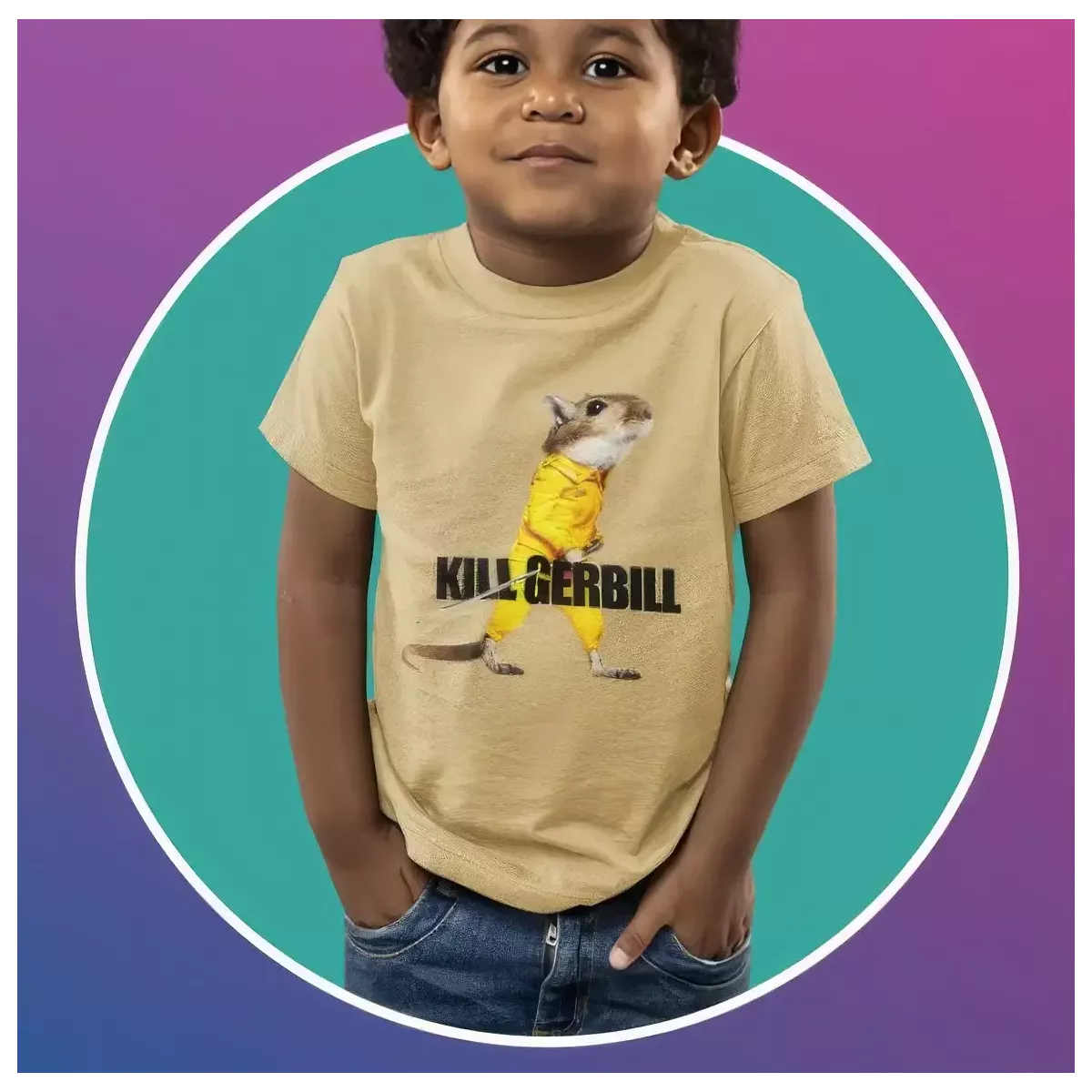 KILL GERBILL t-shirt enfant unisexe - col rond - 100% coton - 150g/m²