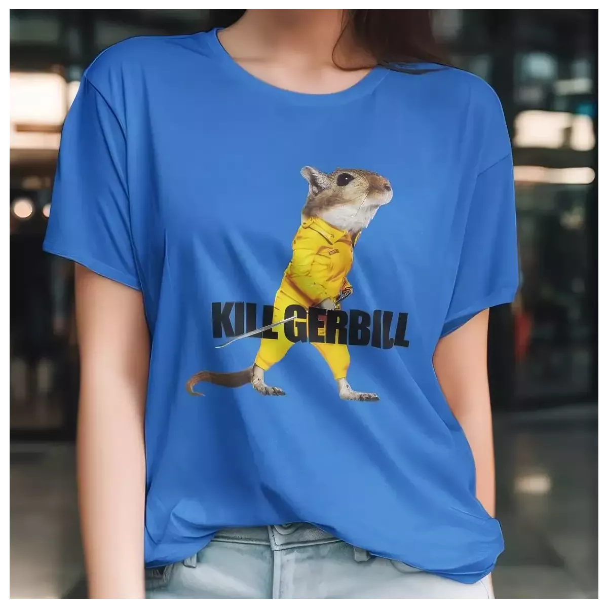 KILL GERBILL t-shirt femme - col rond - 100% coton - 190g/m²