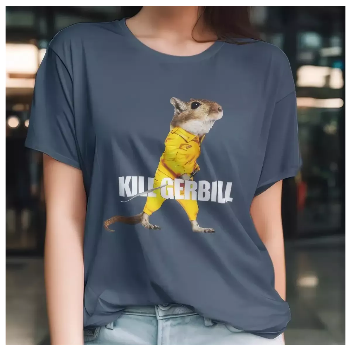 KILL GERBILL t-shirt femme - col rond - 100% coton - 190g/m²