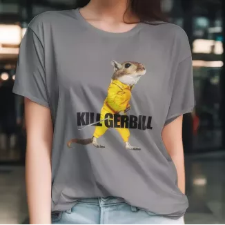 KILL GERBILL t-shirt femme - col rond - 100% coton - 190g/m²