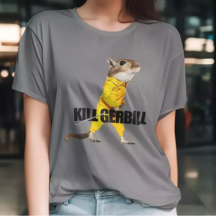 KILL GERBILL t-shirt femme - col rond - 100% coton - 190g/m²