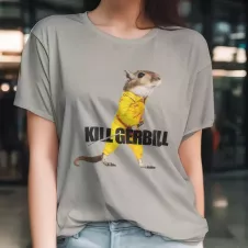 KILL GERBILL t-shirt femme - col rond - 100% coton - 190g/m²