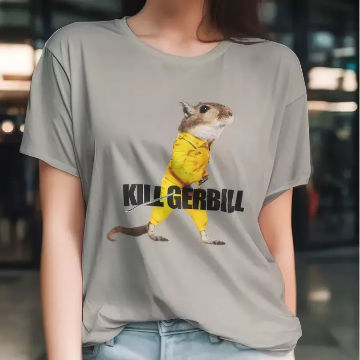 KILL GERBILL t-shirt femme - col rond - 100% coton - 190g/m²