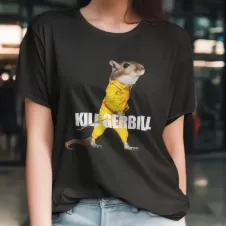 KILL GERBILL t-shirt femme - col rond - 100% coton - 190g/m²