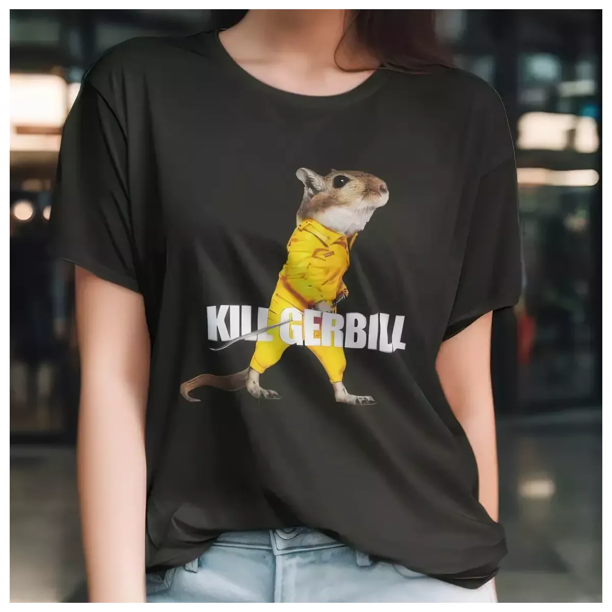 KILL GERBILL t-shirt femme - col rond - 100% coton - 190g/m²