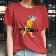 KILL GERBILL t-shirt femme - col rond - 100% coton - 190g/m²