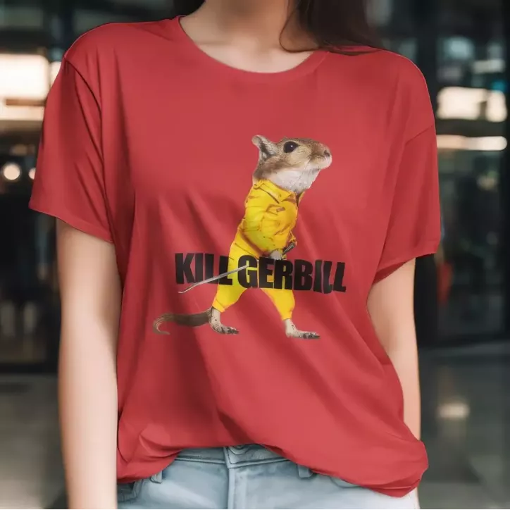 KILL GERBILL t-shirt femme - col rond - 100% coton - 190g/m²