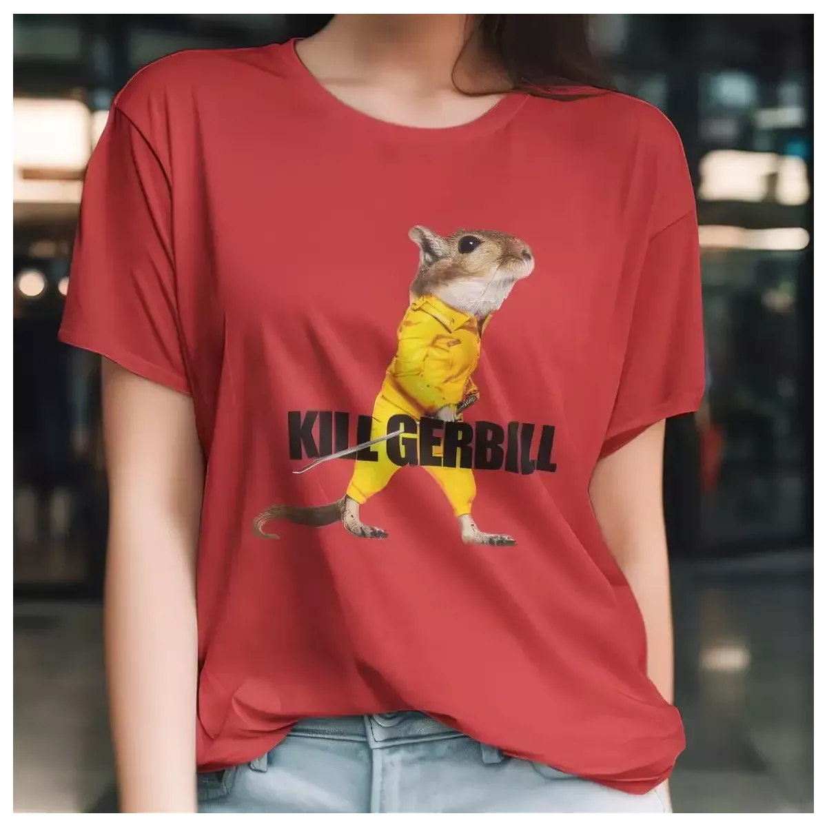 KILL GERBILL t-shirt femme - col rond - 100% coton - 190g/m²