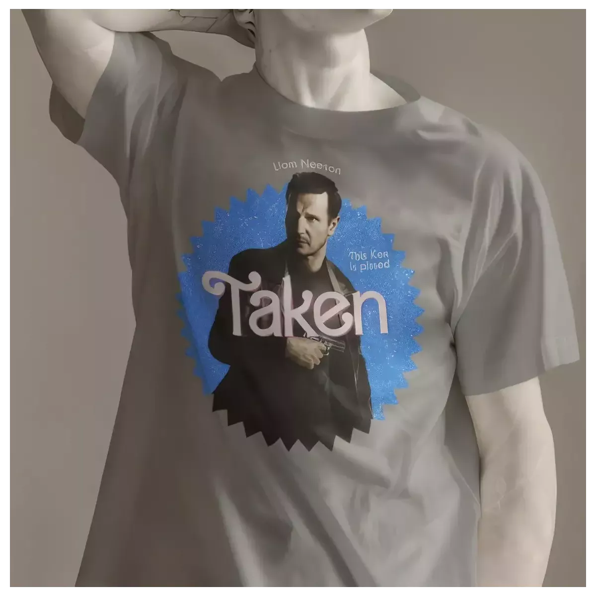 TAKEN t-shirt homme - col rond - 100% coton - 190g/m²