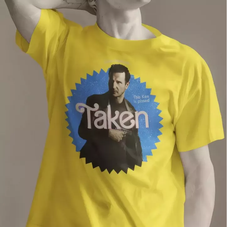 TAKEN t-shirt homme - col rond - 100% coton - 190g/m²