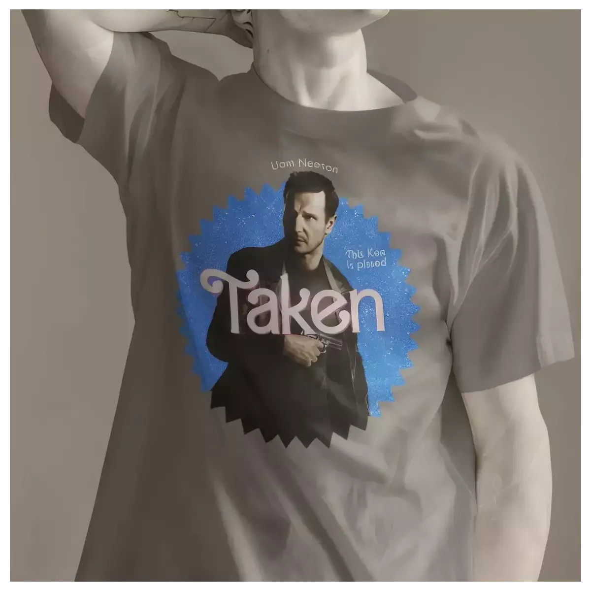 TAKEN t-shirt homme - col rond - 100% coton - 190g/m²