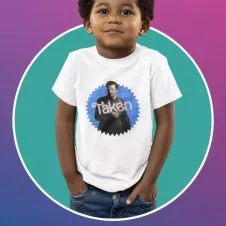 TAKEN t-shirt unisexe enfant - col rond - 100% coton - 150g/m²