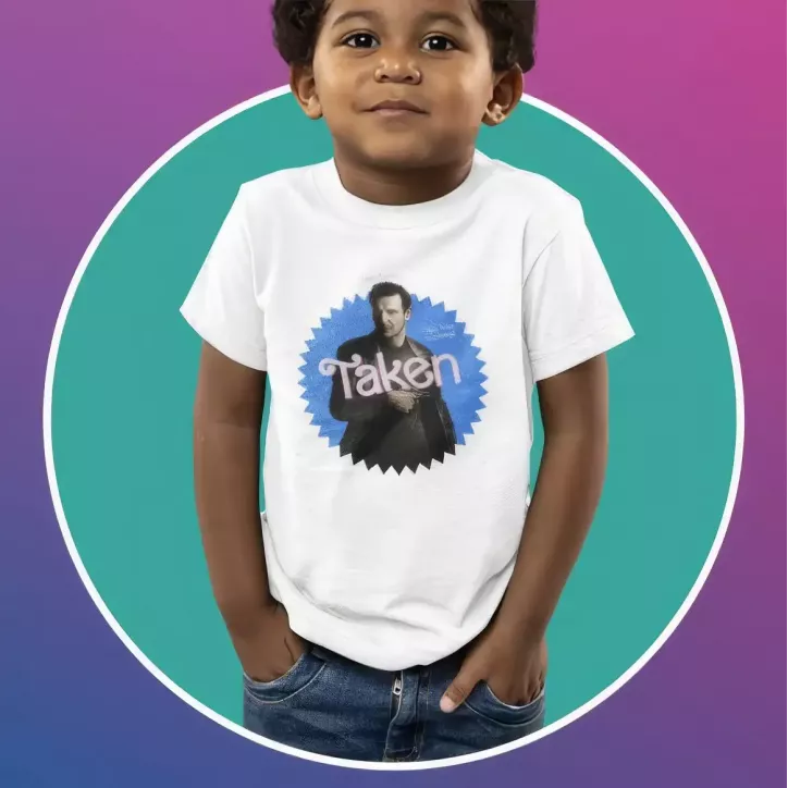 TAKEN t-shirt unisexe enfant - col rond - 100% coton - 150g/m²