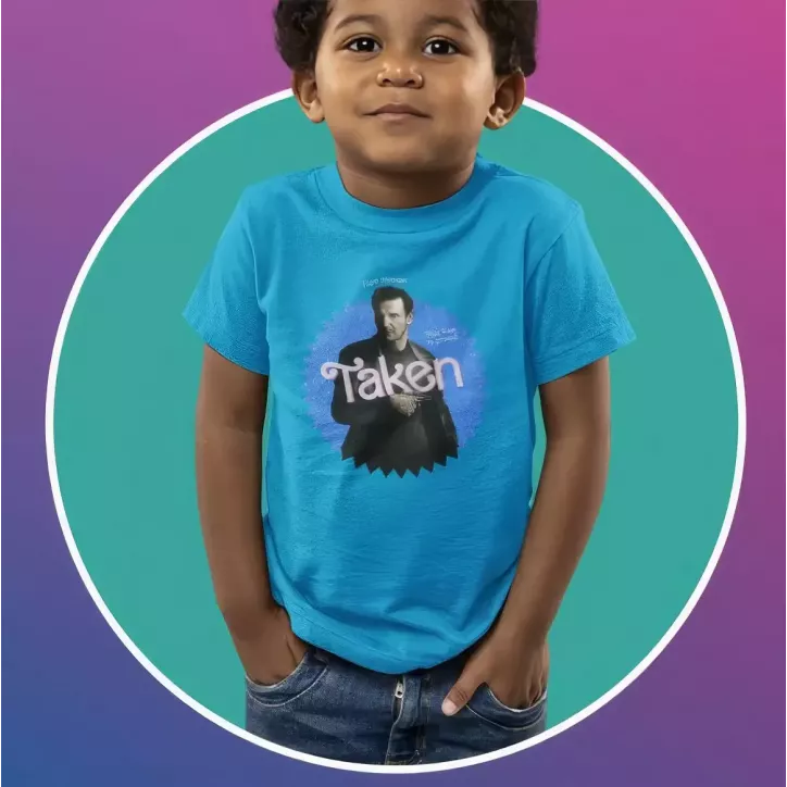 TAKEN t-shirt unisexe enfant - col rond - 100% coton - 150g/m²