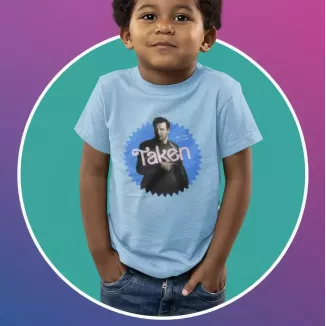 TAKEN t-shirt unisexe enfant - col rond - 100% coton - 150g/m²