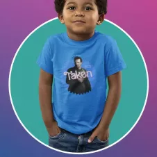 TAKEN t-shirt unisexe enfant - col rond - 100% coton - 150g/m²