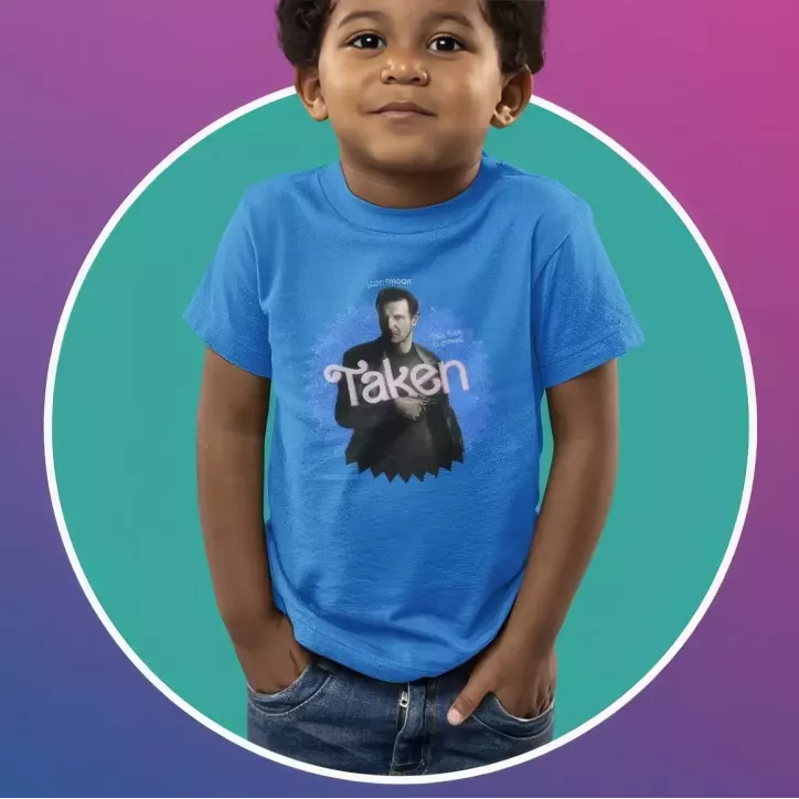 TAKEN t-shirt unisexe enfant - col rond - 100% coton - 150g/m²