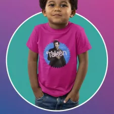 TAKEN t-shirt unisexe enfant - col rond - 100% coton - 150g/m²