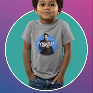 TAKEN t-shirt unisexe enfant - col rond - 100% coton - 150g/m²