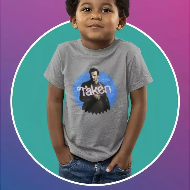 TAKEN t-shirt unisexe enfant - col rond - 100% coton - 150g/m²