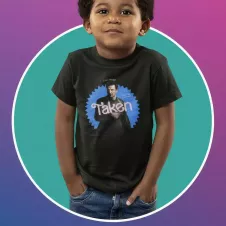 TAKEN t-shirt unisexe enfant - col rond - 100% coton - 150g/m²